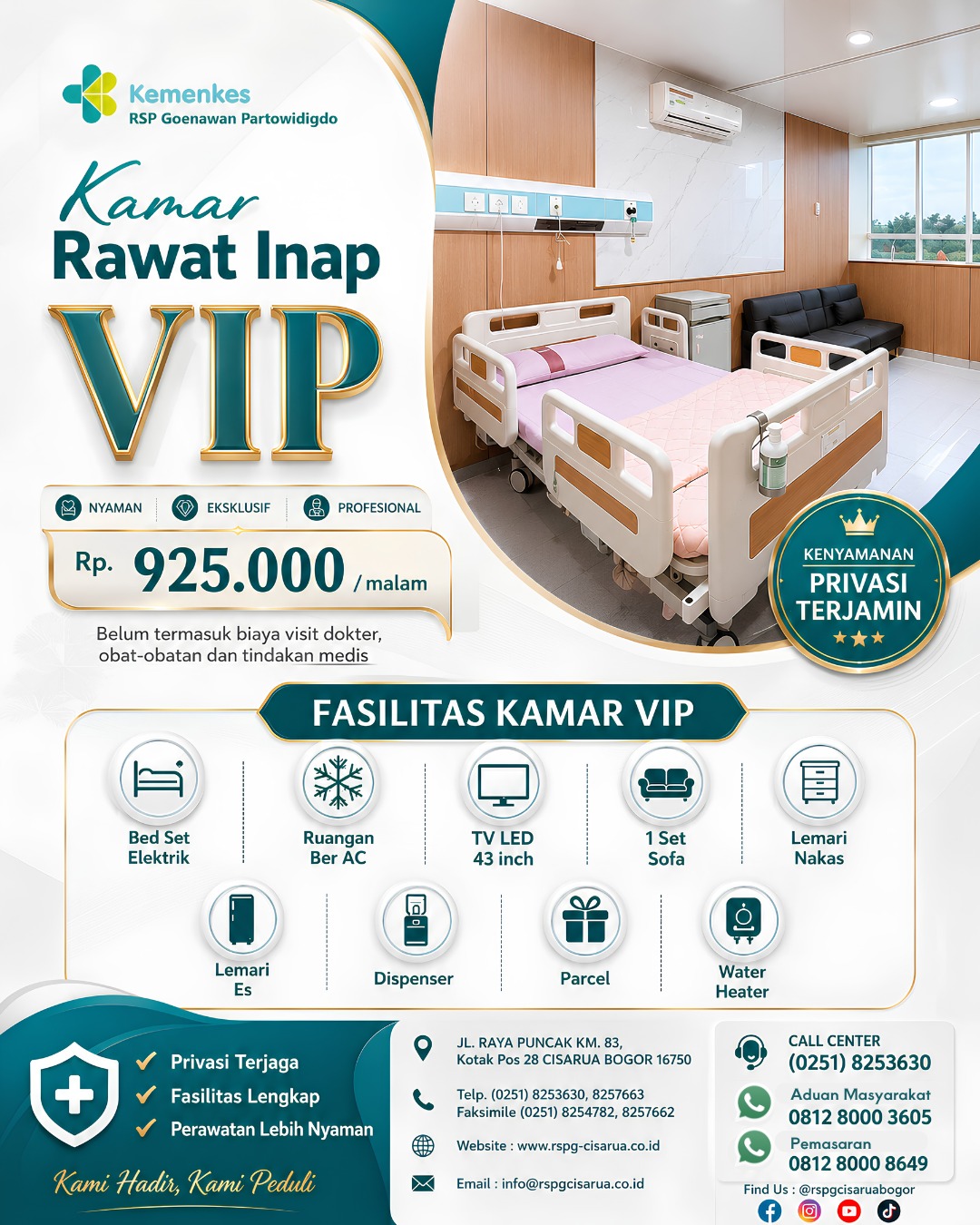 Kamar Rawat Inap VIP RS Goenawan